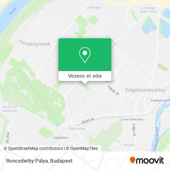 Roncsderby Pálya térkép