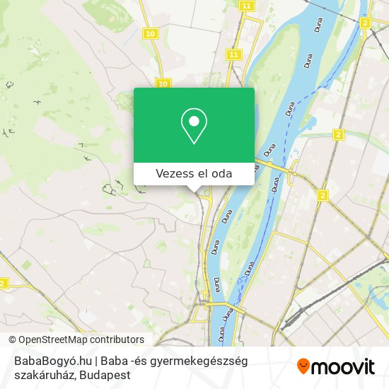 BabaBogyó.hu | Baba -és gyermekegészség szakáruház térkép