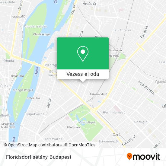 Floridsdorf sétány térkép