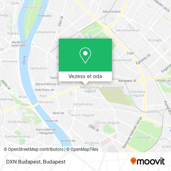 DXN Budapest térkép