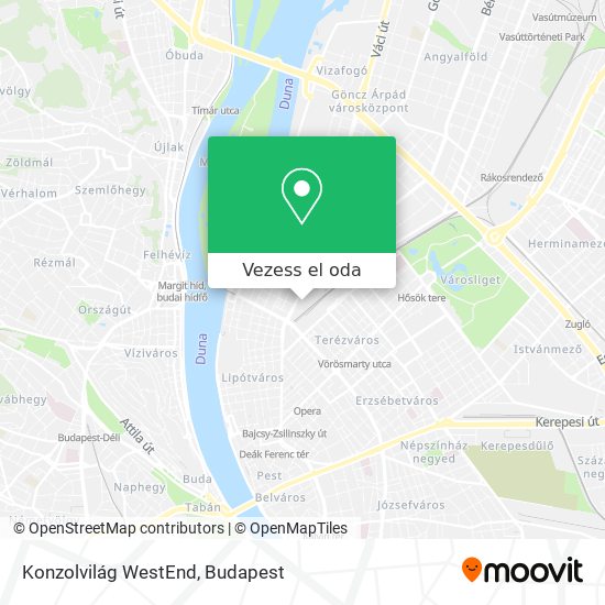 Konzolvilág WestEnd térkép