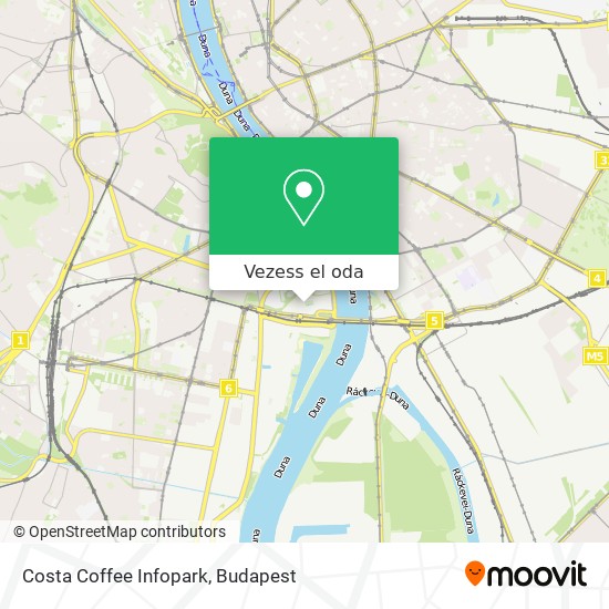 Costa Coffee Infopark térkép