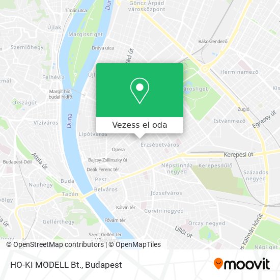 HO-KI MODELL Bt. térkép