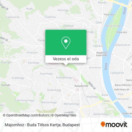 Majomhoz - Buda Titkos Kertje térkép
