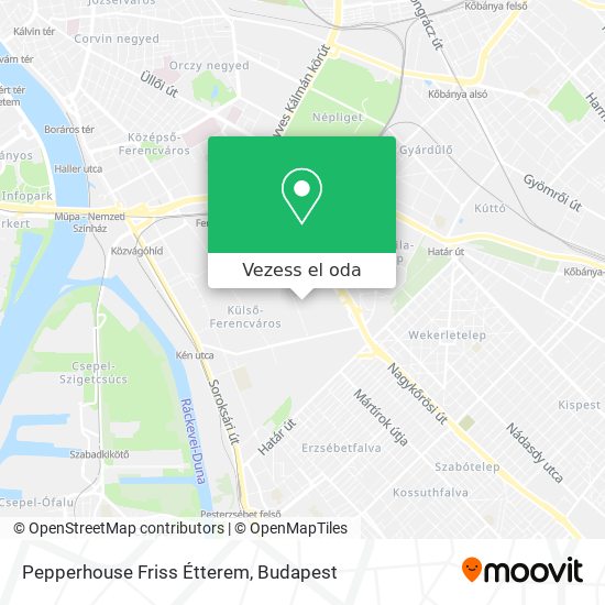 Pepperhouse Friss Étterem térkép