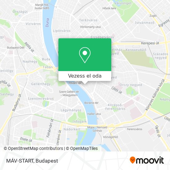 MÁV-START térkép
