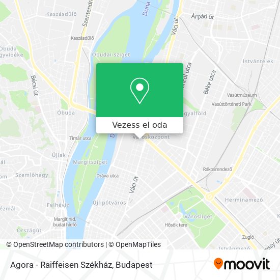 Agora - Raiffeisen Székház térkép