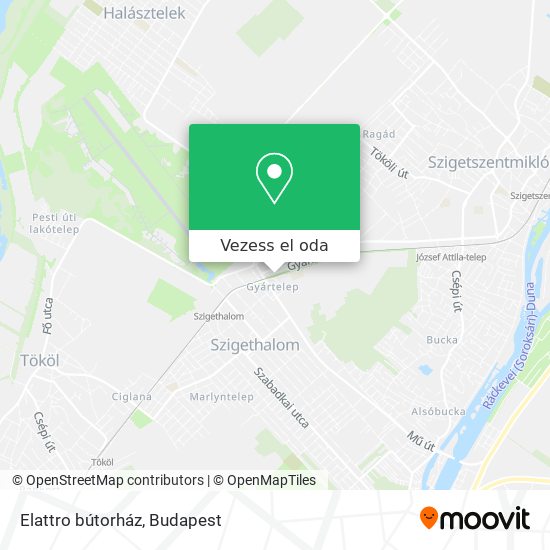 Elattro bútorház térkép