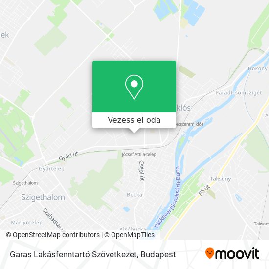 Garas Lakásfenntartó Szövetkezet térkép