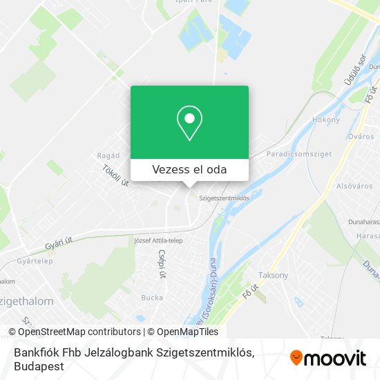 Bankfiók Fhb Jelzálogbank Szigetszentmiklós térkép