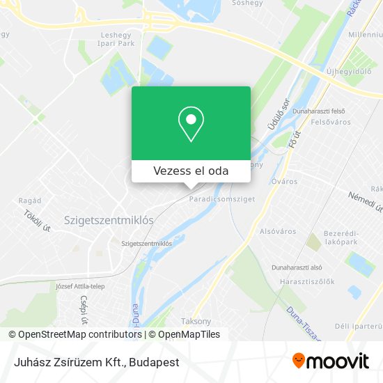 Juhász Zsírüzem Kft. térkép