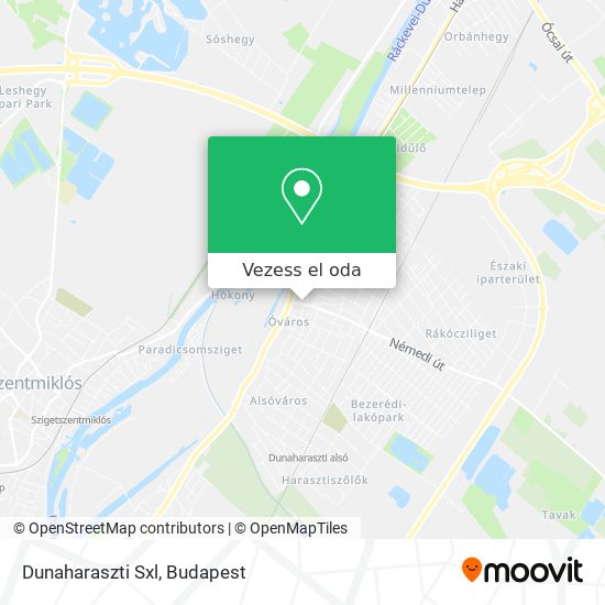 Dunaharaszti Sxl térkép
