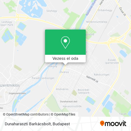 Dunaharaszti Barkácsbolt térkép