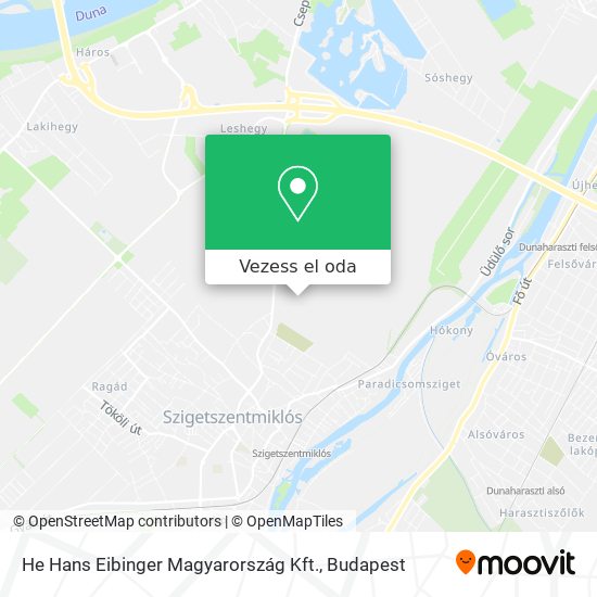 He Hans Eibinger Magyarország Kft. térkép