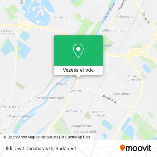 Ildi Divat Dunaharaszti térkép