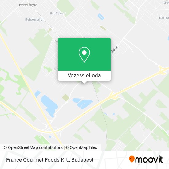 France Gourmet Foods Kft. térkép