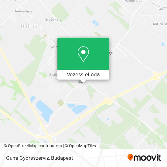 Gumi Gyorsszerviz térkép