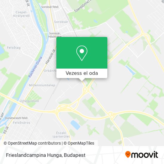 Frieslandcampina Hunga térkép