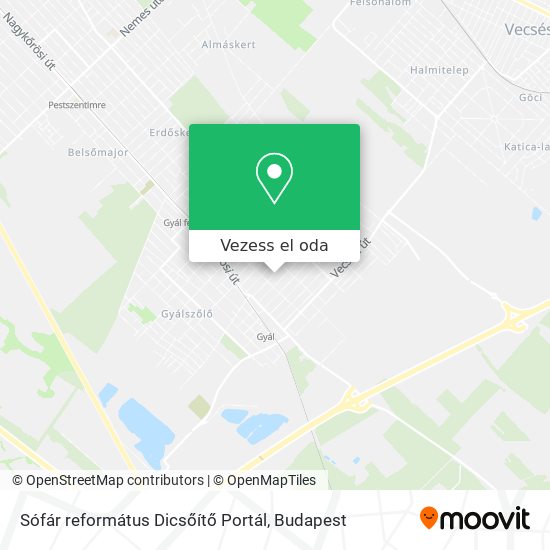 Sófár református Dicsőítő Portál térkép