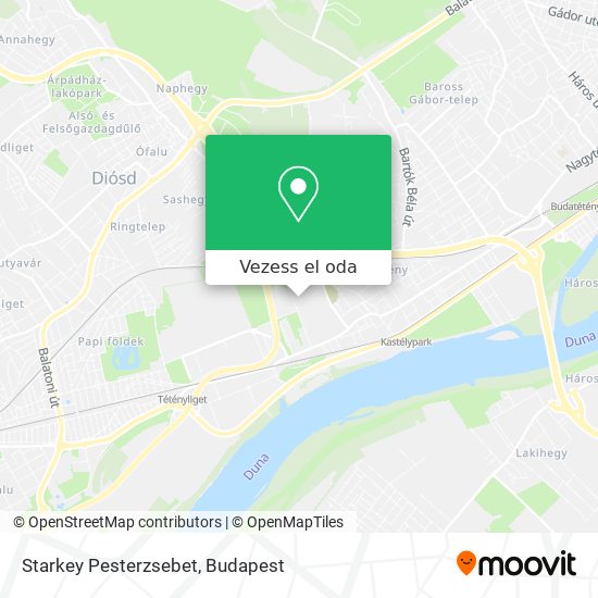 Starkey Pesterzsebet térkép