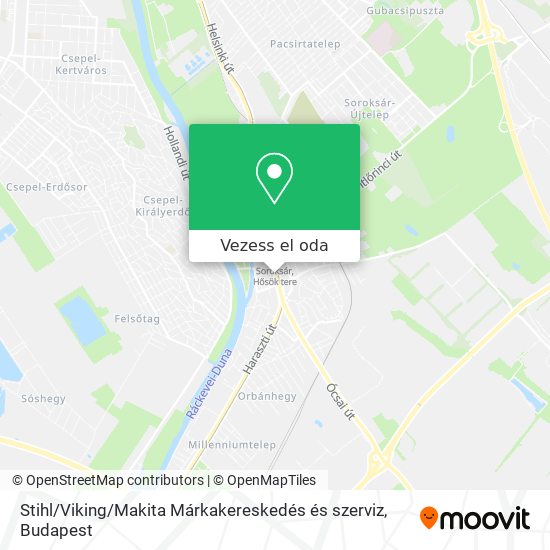 Stihl / Viking / Makita Márkakereskedés és szerviz térkép
