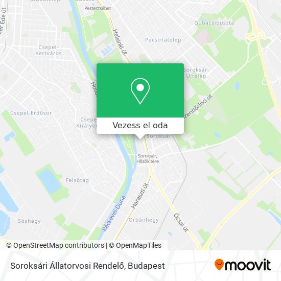 Soroksári Állatorvosi Rendelő térkép