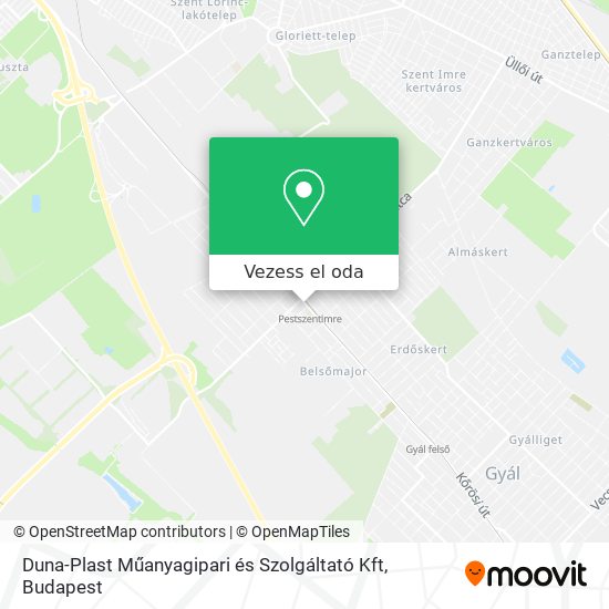 Duna-Plast Műanyagipari és Szolgáltató Kft térkép
