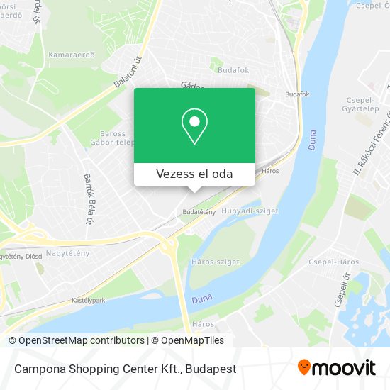 Campona Shopping Center Kft. térkép