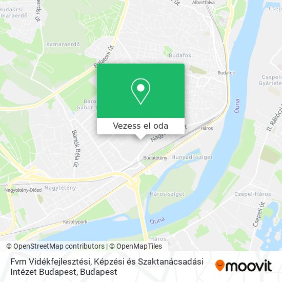 Fvm Vidékfejlesztési, Képzési és Szaktanácsadási Intézet Budapest térkép