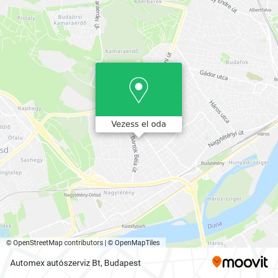 Automex autószerviz Bt térkép