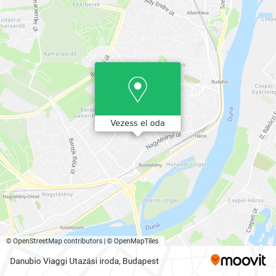 Danubio Viaggi Utazási iroda térkép