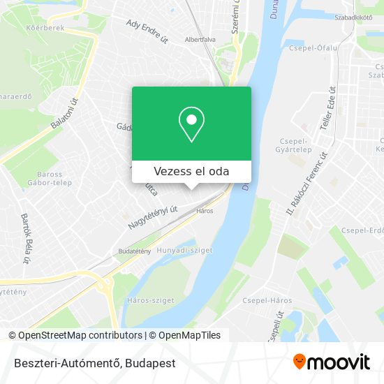 Beszteri-Autómentő térkép