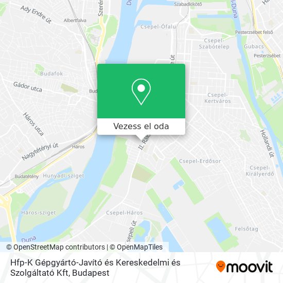 Hfp-K Gépgyártó-Javító és Kereskedelmi és Szolgáltató Kft térkép