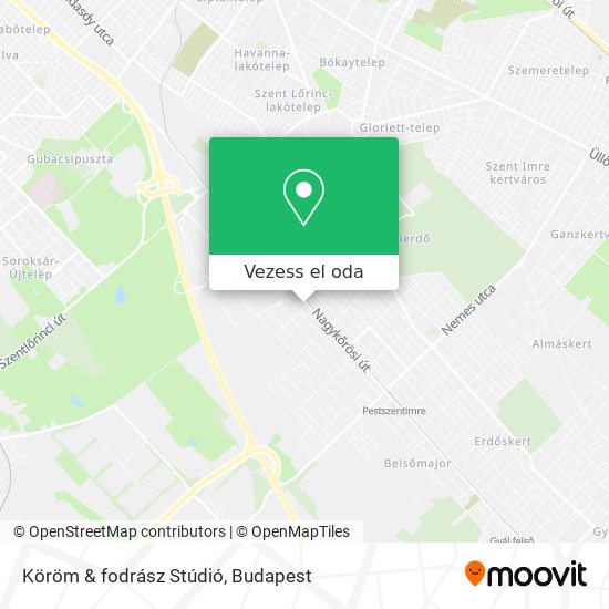 Köröm & fodrász Stúdió térkép