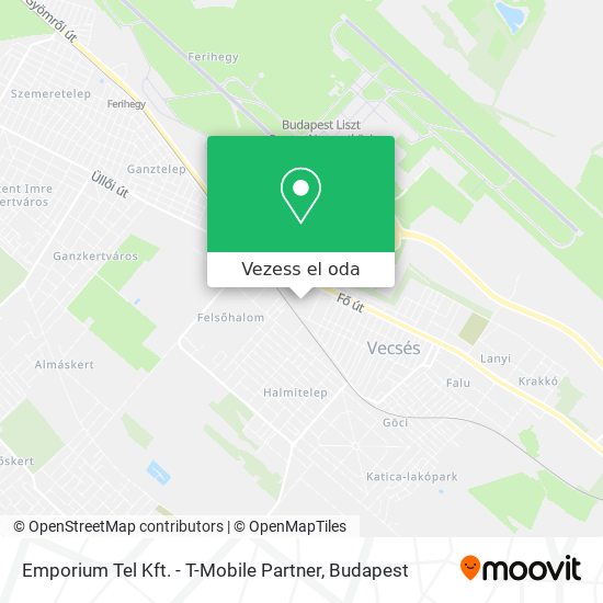Emporium Tel Kft. - T-Mobile Partner térkép