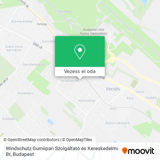 Windschutz Gumiipari Szolgáltató és Kereskedelmi Bt térkép