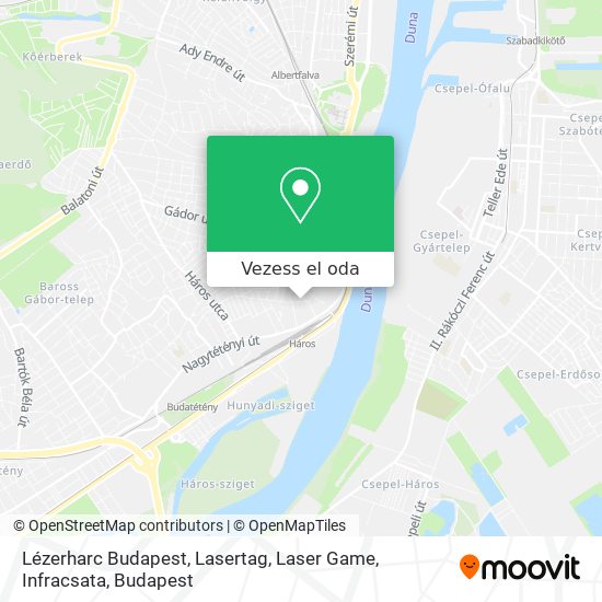 Lézerharc Budapest, Lasertag, Laser Game, Infracsata térkép