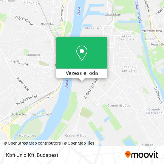 Kbfi-Unio Kft térkép