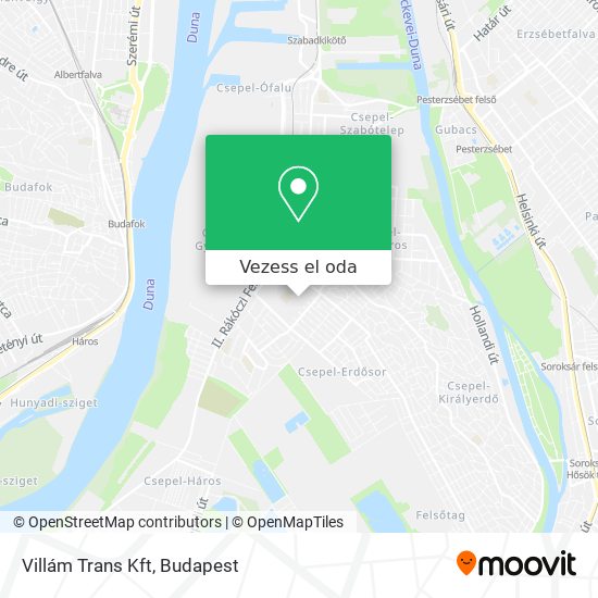 Villám Trans Kft térkép