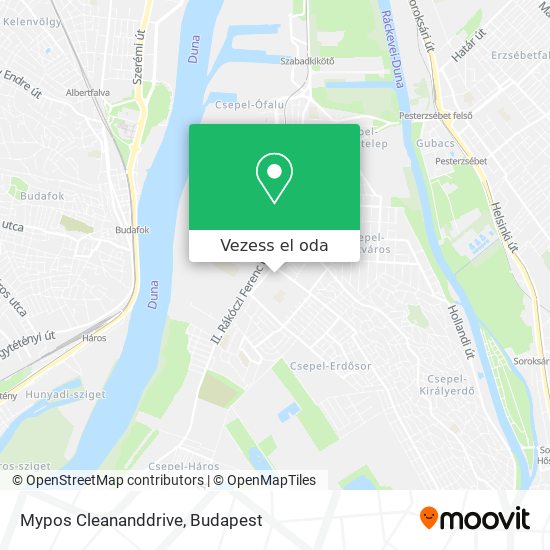 Mypos Cleananddrive térkép