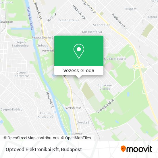 Optoved Elektronikai Kft térkép