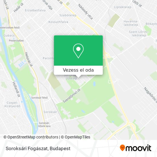 Soroksári Fogászat térkép