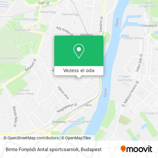 Bmte Fonyódi Antal sportcsarnok térkép