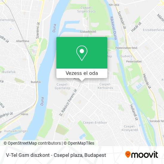 V-Tel Gsm diszkont - Csepel plaza térkép