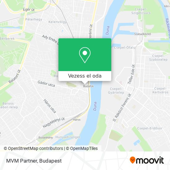 MVM Partner térkép