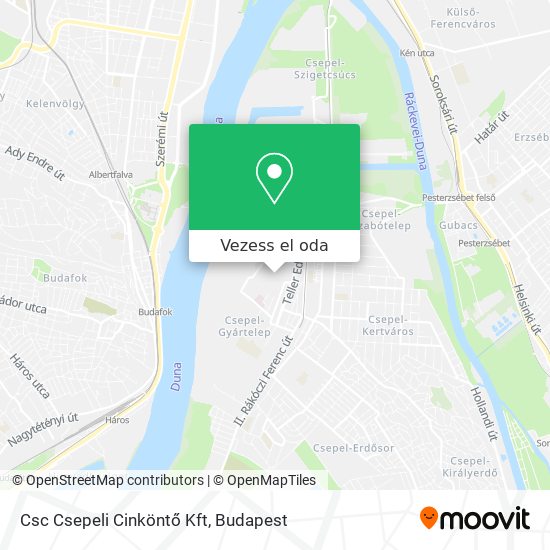 Csc Csepeli Cinköntő Kft térkép