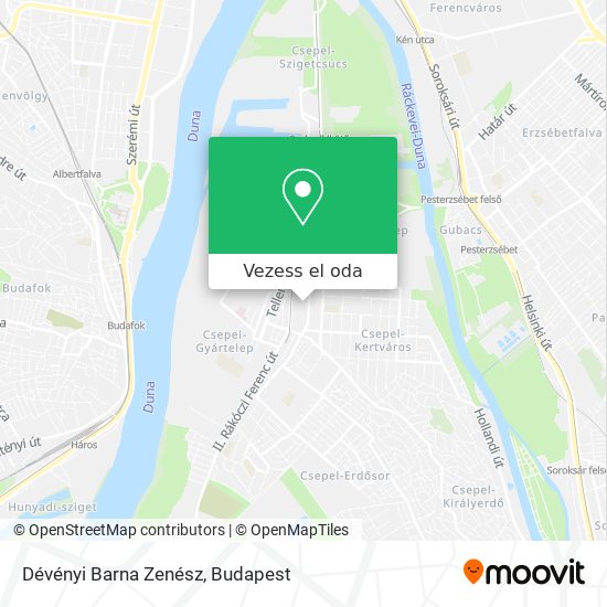 Dévényi Barna Zenész térkép