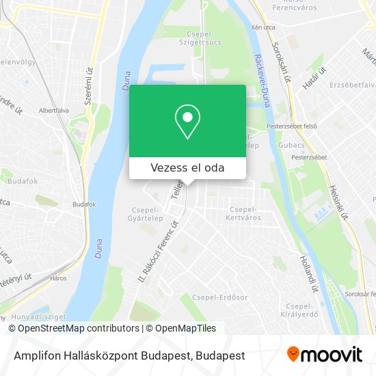 Amplifon Hallásközpont Budapest térkép