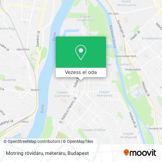 Motring rövidáru, méteráru térkép