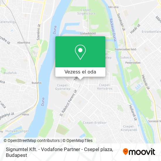Signumtel Kft. - Vodafone Partner - Csepel plaza térkép